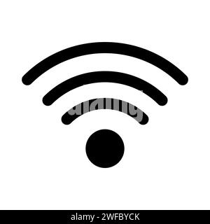 Connessione Wi-Fi. Segnale Internet. Icona Web Flat. Background nella tecnologia digitale. Logo Wave. Illustrazione vettoriale. Immagine stock. EPS 10. Illustrazione Vettoriale