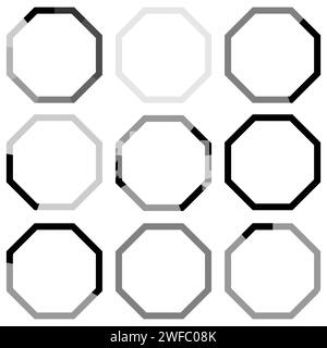 esagoni per la progettazione di marketing. Esagoni astratti per il web design. Illustrazione vettoriale. Immagine stock. EPS 10. Illustrazione Vettoriale