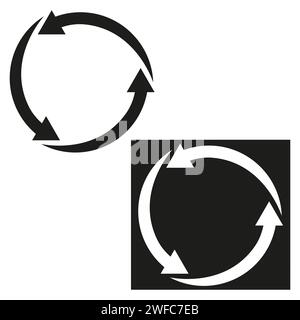 Cerchi frecce. Set di infografiche diagramma circolare. Illustrazione vettoriale. immagine stock. EPS 10. Illustrazione Vettoriale