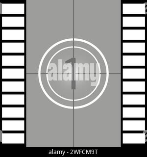 Numero pellicola fotogramma. Sfondo Cinema Move. Sfondo grunge. Illustrazione vettoriale. Immagine stock. eps 10. Illustrazione Vettoriale