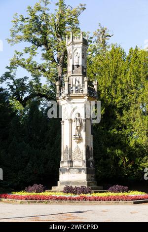 Schwedendenkmal im Albertpark, Freiberg, Sachsen, Deutschland *** Monumento svedese ad Albertpark, Freiberg, Sassonia, Germania Foto Stock