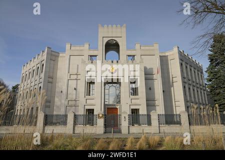 Botschaft, Katar, Hagenstraße, Roseneck, Grunewald, Charlottenburg-Wilmersdorf, Berlino, Deutschland Foto Stock