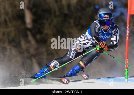 Plan de Corones, alto Adige, Italia. 30 gennaio 2024. Audi FIS Ski Ladies World Cup; Alice Robinson (NZL) credito: Action Plus Sports/Alamy Live News Foto Stock