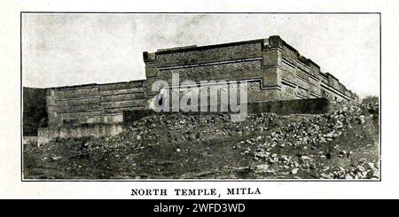 North Temple, Mitla Mexico di Nevin otto Winter Mitla è il secondo sito archeologico più importante nello stato di Oaxaca in Messico, e il più importante della cultura zapoteca Foto Stock