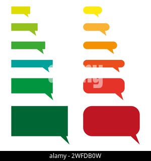 Modello di messaggio. Chat con bolle modello sms. Compositore chat SMS. Inserire il proprio testo nel messaggio. Bolle modello sms chat telefonica. Vettore il Illustrazione Vettoriale