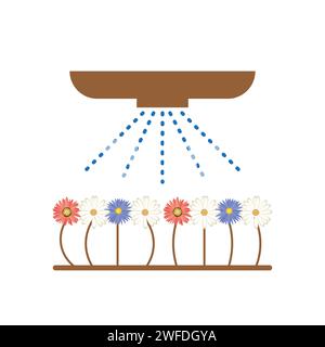 Icona irrigazione. Illustrazione vettoriale. EPS 10. Immagine stock. Illustrazione Vettoriale