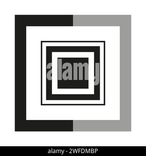 Schema astratto dei quadrati. Illustrazione vettoriale. EPS 10. Immagine stock. Illustrazione Vettoriale