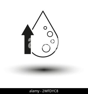 Icona colesterolo alto. Illustrazione vettoriale. EPS 10. Immagine stock. Illustrazione Vettoriale