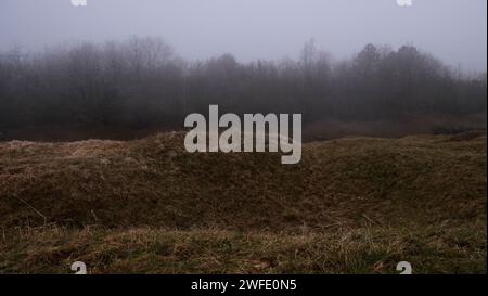 Area fortezza di Douaumont, regione di Verdun, Mosa, Francia Foto Stock