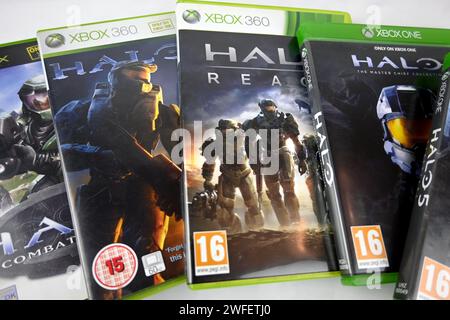 Serie di videogiochi Halo per xbox – Galles, Regno Unito – 29 gennaio 2024 Foto Stock