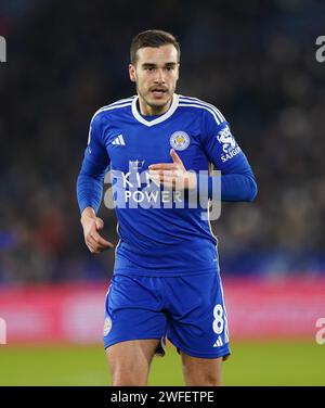 Harry Winks di Leicester City durante la partita per il campionato Sky Bet al King Power Stadium di Leicester. Data immagine: Martedì 30 gennaio 2024. Foto Stock