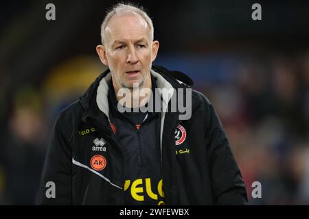 Selhurst Park, Selhurst, Londra, Regno Unito. 30 gennaio 2024. Premier League Football, Crystal Palace contro Sheffield United; l'assistente manager dello Sheffield United Alan Knill Credit: Action Plus Sports/Alamy Live News Foto Stock