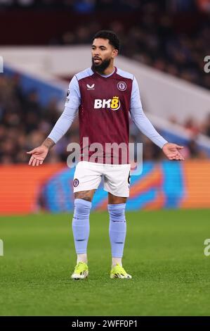 Birmingham, Regno Unito. 30 gennaio 2024. Youri Tielemans dell'Aston Villa reagisce durante la partita di Premier League a Villa Park, Birmingham. Credito immagine dovrebbe leggere: Cameron Smith/Sportimage credito: Sportimage Ltd/Alamy Live News Foto Stock