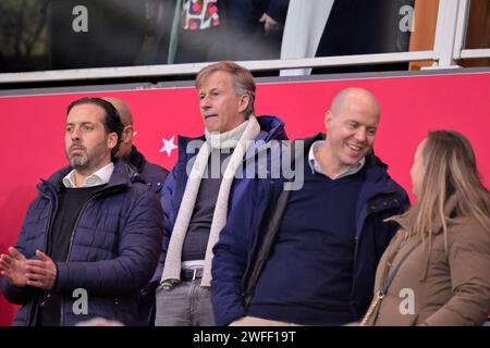 Amsterdam Duivendrecht, Paesi Bassi. 30 gennaio 2024. AMSTERDAM-DUIVENDRECHT, PAESI BASSI - GENNAIO 30: Allenatore Andries Jonker durante la UEFA Women's Champions League - gruppo C partita tra AFC Ajax e AS Roma allo Sportpark De Toekomst il 30 gennaio 2024 ad Amsterdam-Duivendrecht, Paesi Bassi. (Foto di Jan Mulder/Orange Pictures) credito: Orange Pics BV/Alamy Live News Foto Stock