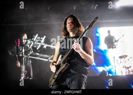 Oslo, Norvegia. 30 gennaio 2024. La band metalcore britannica Architects esegue un concerto dal vivo all'Oslo Spektrum di Oslo. (Foto: Gonzales Photo/Alamy Live News Foto Stock