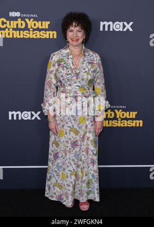 Los Angeles, USA. 30 gennaio 2024. LOS ANGELES, USA. 30 gennaio 2024: Susie Essman alla prima per l'ultima stagione di Curb Your Entreasm al Directors Guild Theatre. Credito immagine: Paul Smith/Alamy Live News Foto Stock