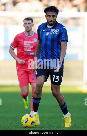 Bergamo, Italia. 27 gennaio 2024. Foto Spada/la Presse 27 gennaio 2024 - Bergamo, Italia - sport, calcio - Atalanta vs Udinese - Campionato italiano di calcio serie A TIM 2023/2024 - Stadio Gewiss. Nella foto: Jose Dos Santos Ederson (Atalanta BC);27 gennaio 2024 Bergamo, Italia - sport, calcio - Atalanta vs Udinese - Campionato di calcio serie A 2023/2024 - Stadio Gewiss . Nella foto: Jose Dos Santos Ederson (Atalanta BC); Credit: LaPresse/Alamy Live News Foto Stock