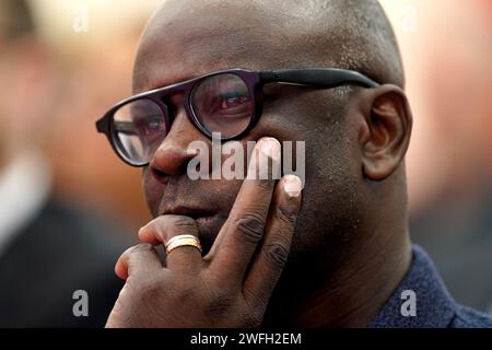 L'ex calciatore Lilian Thuram durante la Racial and Gender Equity nella European Football Conference al City Ground di Nottingham. La conferenza, volta ad affrontare le questioni del razzismo e della disuguaglianza di genere nel calcio europeo, è sostenuta dal proprietario forestale Evangelos Marinakis. Data foto: Mercoledì 31 gennaio 2024. Foto Stock