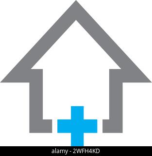 Salute medica modello Logo illustrazione vettoriale design Illustrazione Vettoriale