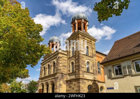 Die alte Synagoge in Kitzingen, Unterfranken, Bayern, Deutschland | The Old Synagogue in Kitzingen, bassa Franconia, Baviera, Germania Foto Stock