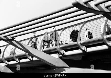 London Millennium Foot Bridge Foto Stock