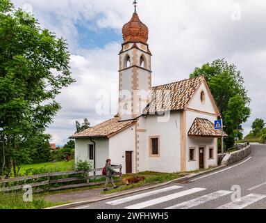 Chiesa di San Giuseppe, Costalovara, altopiano del Renon (Renon), Bolzano provincia di Bolzano, alto Adige, Trentino alto Adige,Italia settentrionale, Europa, Juni 13, Foto Stock