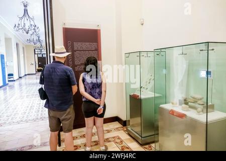 Merida Mexico, centro historico, centro storico, Calle 56, El Museo de la Ciudad de Merida, città museo, interni, collezione di mostre, Maya Foto Stock