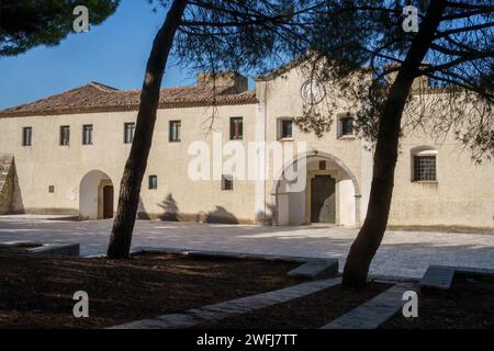 Convento di Sant Antonio vicino all'Oppido Lucano, provincia di potenza, Basilicata, Italia Foto Stock