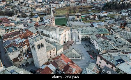 Centro di Bormio in Italia Foto Stock