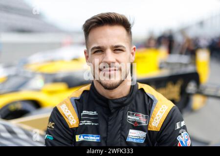 Daytona, Vereinigte Staaten. 27 gennaio 2024. Proton Competition (#5), Alessio Picariello (B) credito: dpa/Alamy Live News Foto Stock