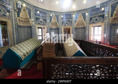 Vista interna della Tomba di Hurrem (Roksolana) Sultan, moglie del leggendario sultano turco Solimano , Istanbul, Turchia Foto Stock