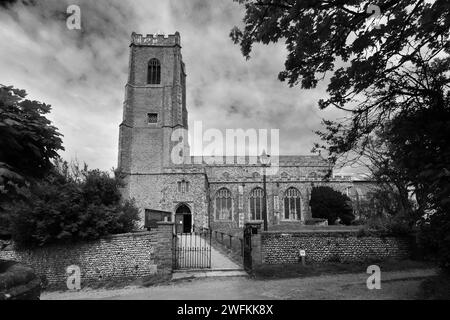 Chiesa parrocchiale di St. Marys, villaggio di Happisburgh, Norfolk Broads National Park, Inghilterra, Regno Unito Foto Stock