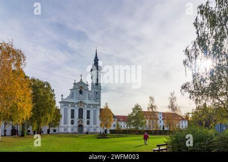 Dießen am Ammersee: Chiesa di Marienmünster a Oberbayern, Ammersee Lech, alta Baviera, Bayern, Baviera, Germania Foto Stock