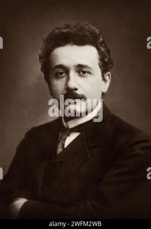 Ritratto di Albert Einstein (1879-1955) nel 1912. Foto Stock