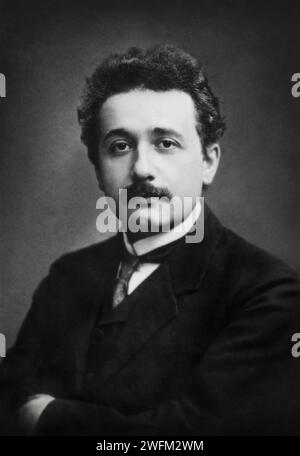 Ritratto di Albert Einstein (1879-1955) nel 1912. Foto Stock
