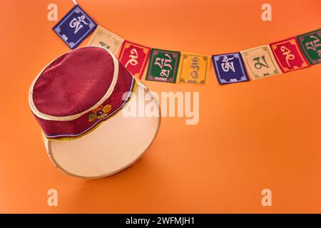 Felice Sonam Losar festival lunare di Capodanno in Nepal Foto Stock