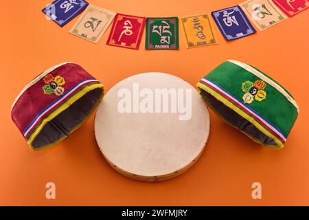 Felice Sonam Losar festival lunare di Capodanno in Nepal Foto Stock