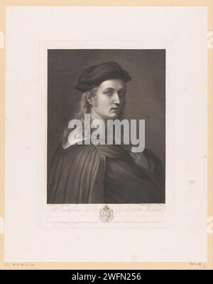 Ritratto del banchiere Bindo Altoviti, Raphael Morghen, dopo Rafaël, 1768 - 1833 tipografo: FlorenceAfter dipinto di: Italia incisione su carta / incisione di personaggi storici Foto Stock