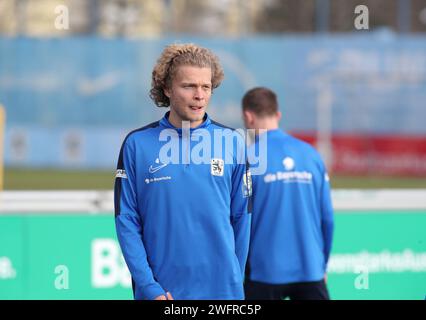 München, Deutschland 31. Gennaio 2024: Fussball, Herren, 3.Liga, Saison 2023/2024, TSV 1860 München, formazione, Grünwalder Strasse 114 Jesper Verlaat (TSV 1860 München) Kopf, Oberkörper, stehend Foto Stock