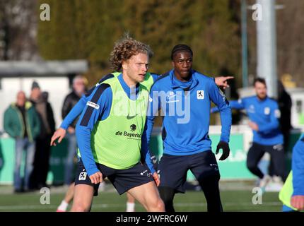 München, Deutschland 31. Gennaio 2024: Fussball, Herren, 3.Liga, Saison 2023/2024, TSV 1860 München, formazione, Grünwalder Strasse 114 Jesper Verlaat (TSV 1860 München) Kopf, Oberkörper Foto Stock