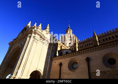 La cattedrale di Tarazona è una chiesa cattolica situata a Tarazona, provincia di Saragozza, in Aragona, Spagna Foto Stock