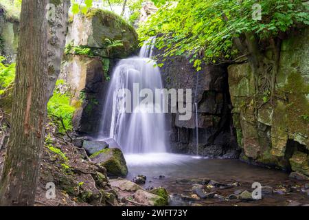 Cascata Lumsdale,,Matlock Derbyshire peak district,Inghilterra ,REGNO UNITO Foto Stock