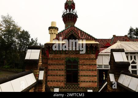 El Capricho è una villa a Comillas, in Spagna, progettata da Antoni Gaudí Foto Stock