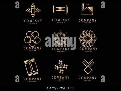 design del logo per uso commerciale Illustrazione Vettoriale