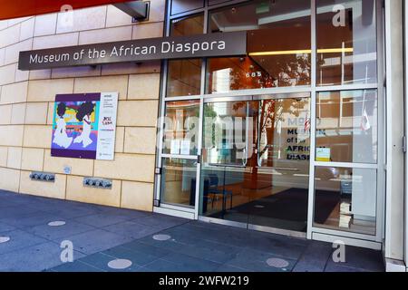 San Francisco, California: Il MoAD Museum of the African Diaspora si trova al 685 Mission St, San Francisco Foto Stock