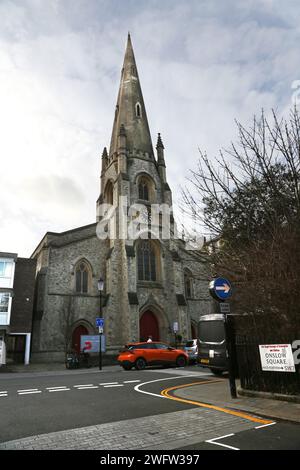 HTB Onslow Square Church (St Paul's Onslow Square Church) edificio storico di II grado costruito nel 1860 architetto James Edmeston South Kensington London Engl Foto Stock