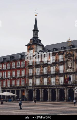 Plaza Mayor di Madrid in Spagna il 12 settembre 2021 Foto Stock