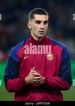 Barcellona, Spagna. 31 gennaio 2024. BARCELLONA, SPAGNA - GENNAIO 31: Ferran Torres del FC Barcelona durante la partita la Liga EA Sports tra FC Barcelona e CA Osasuna all'Estadi Olimpic Lluis Companys il 31 gennaio 2024 a Barcellona, Spagna. (Immagine di credito: © Gerard Franco/DAX via ZUMA Press Wire) SOLO USO EDITORIALE! Non per USO commerciale! Foto Stock