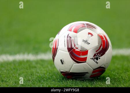 Stadio al Thumama, Doha, Qatar. 31 gennaio 2024. Vista generale, 31 gennaio 2024 - calcio/calcio : AFC Asian Cup Qatar 2023 Round of 16 partita tra Bahrain 1-3 Giappone allo stadio al Thumama, Doha, Qatar. Credito: AFLO/Alamy Live News Foto Stock