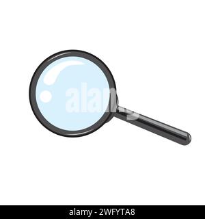 Disegno vettoriale di una lente di ingrandimento Illustrazione Vettoriale